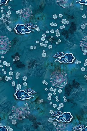 花卉印花花型图片