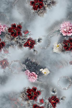 中国风印花花型图片