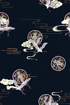 香云纱印花花型图片