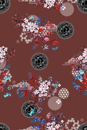 花卉印花花型图片