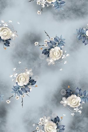 花卉印花花型图片