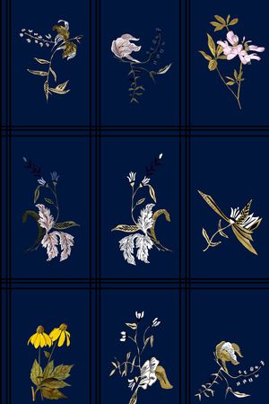 几何印花花型图片