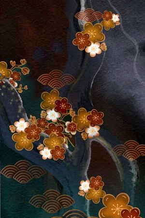 梅花印花花型图片