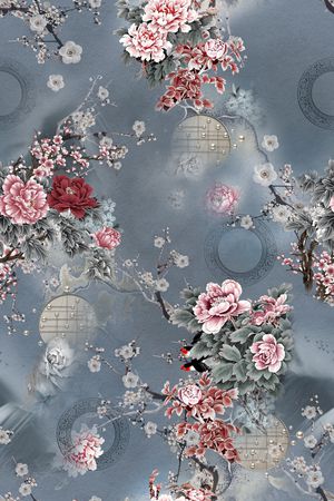 香云纱印花花型图片