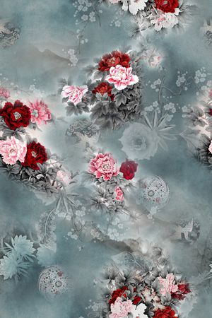 香云纱印花花型图片
