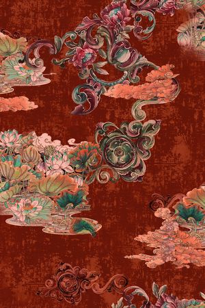 花卉印花花型图片