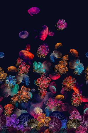 定位花印花花型图片