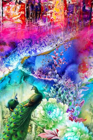 定位花印花花型图片