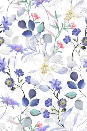 花卉印花花型图片
