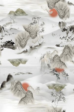 山峰印花花型图片