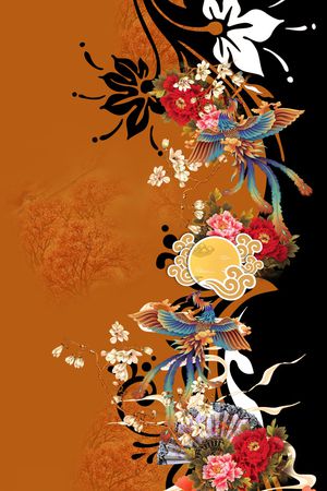 定位花印花花型图片