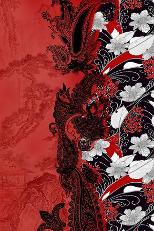 定位花印花花型图片