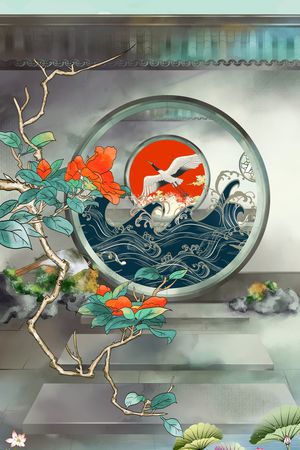 几何印花花型图片