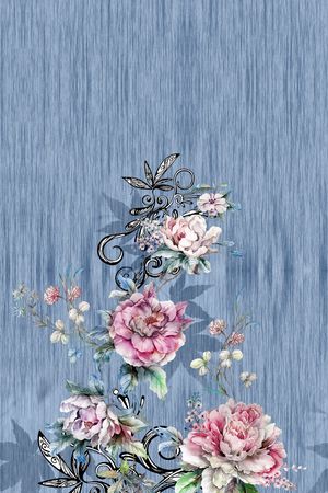 定位花印花花型图片