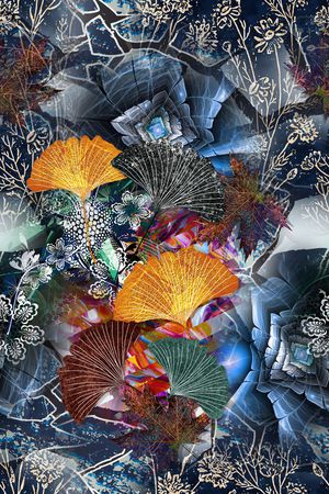 几何印花花型图片