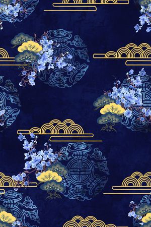 花卉印花花型图片