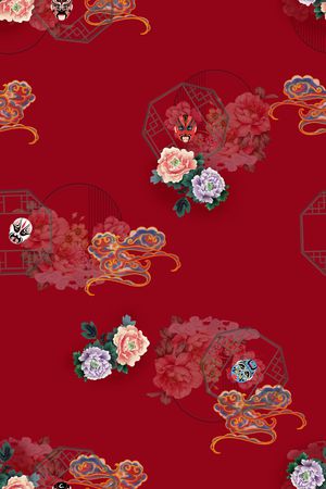 花卉印花花型图片