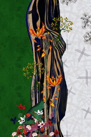 几何印花花型图片