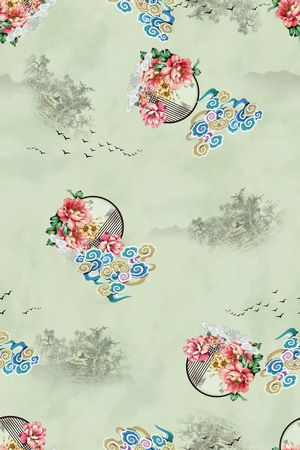 花卉印花花型图片