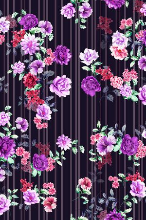 花卉印花花型图片