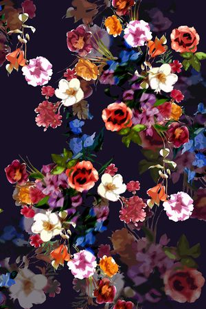 花卉印花花型图片