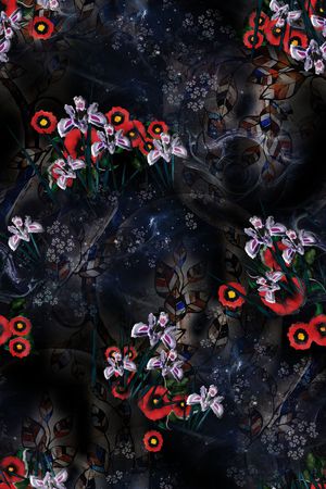 几何印花花型图片