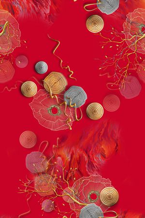 花卉印花花型图片