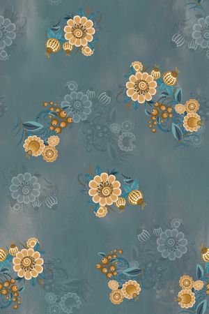 棉麻印花花型图片