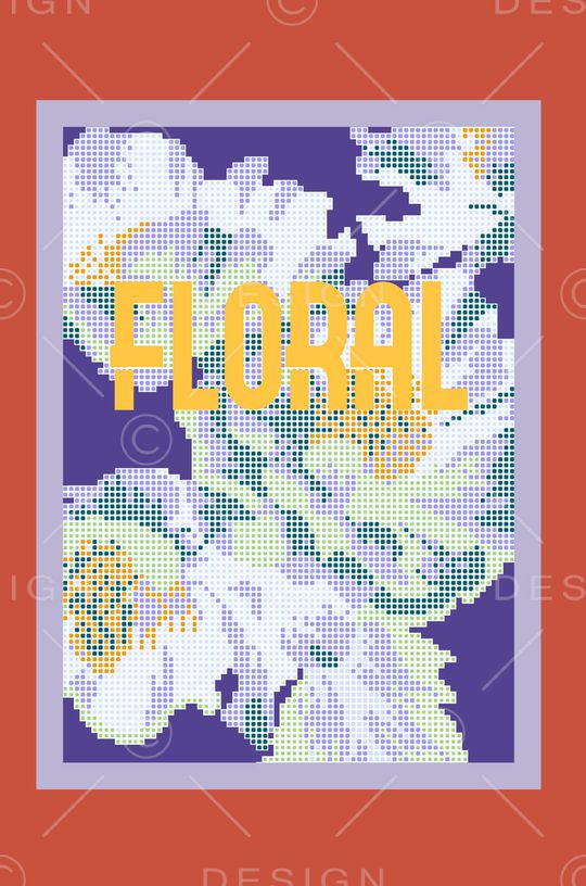 字母印花花型图片