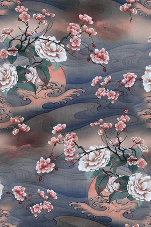 梅花印花花型图片