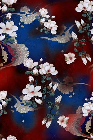 香云纱印花花型图片
