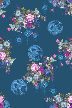 花卉印花花型图片