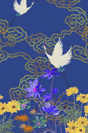 定位花印花花型图片