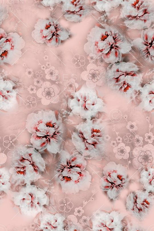 旗袍印花花型图片