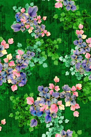 茶花印花花型图片