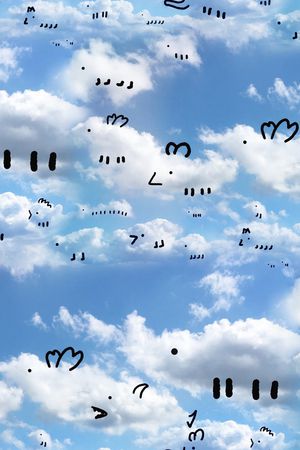 天空印花花型图片