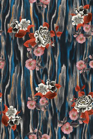 香云纱印花花型图片