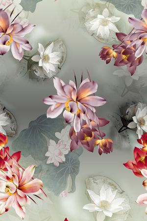 花卉印花花型图片