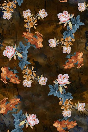 香云纱印花花型图片