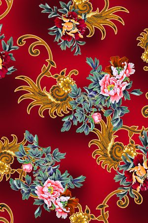 大牌风印花花型图片