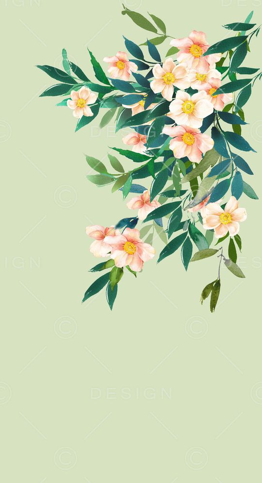 植物印花花型图片