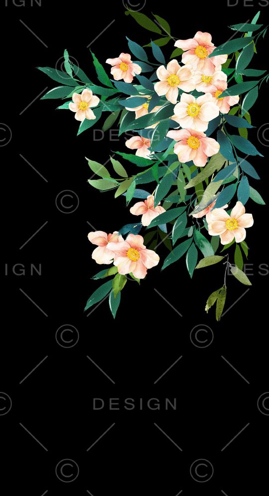 植物印花花型图片