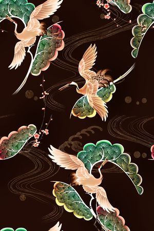 几何印花花型图片