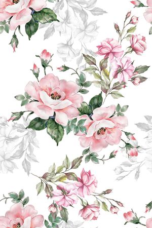 茶花印花花型图片