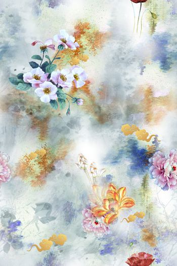 香云纱印花花型图片