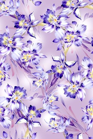 花卉印花花型图片