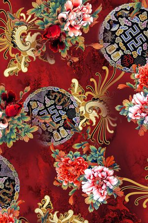 民族风印花花型图片