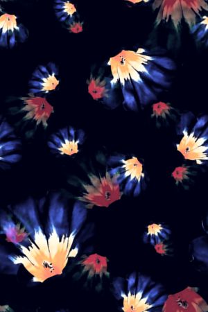 抽象花卉印花花型图片
