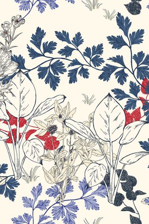 花卉印花花型图片