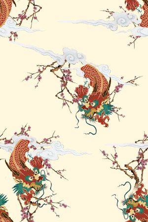 定位花印花花型图片